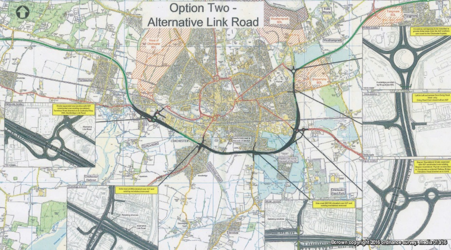 Chichester A27 Option Two Alternative Link